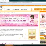 Virtual concert in Selfytown on TinierMe